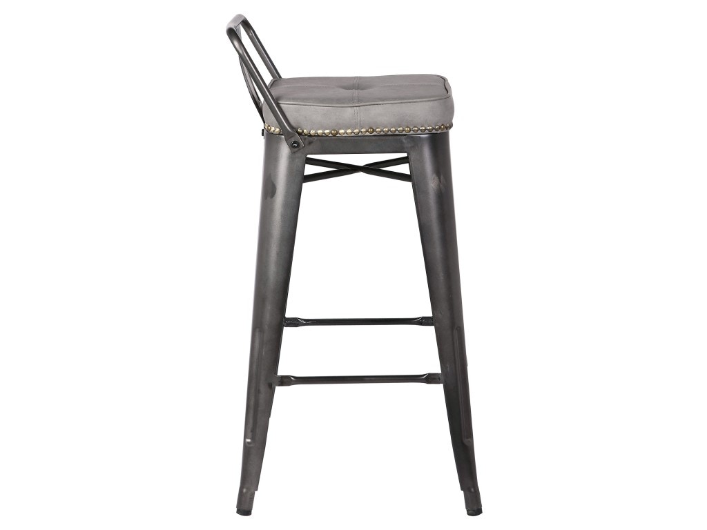 Metropolis low deals back counter stool